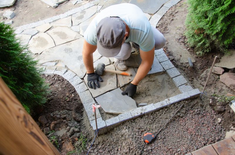 Local Paver Walkway Service pros at work